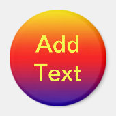 Aimant Spectre des couleurs horizontales -1 (Devant)