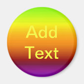 Aimant Spectre des couleurs horizontales -3 (Devant)