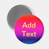 Aimant Spectre des couleurs horizontales - 4 (Recto/Verso)