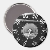 Aimant Speedometer de camion classique 1950 (Recto/Verso)
