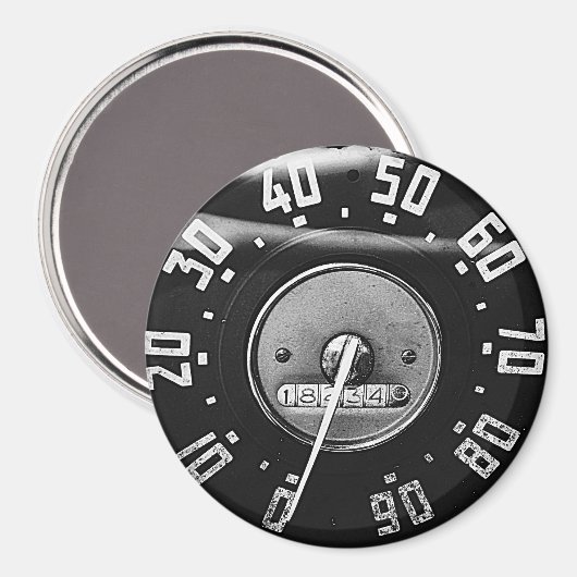 Aimant Speedometer de camion classique 1950 (Recto/Verso)