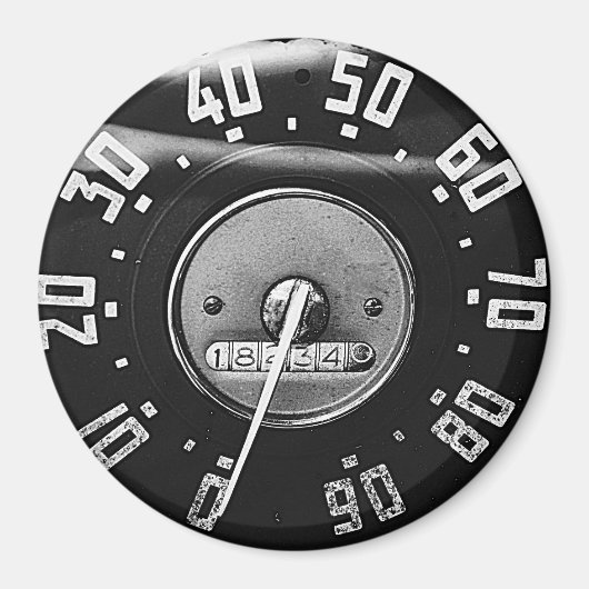 Aimant Speedometer de camion classique 1950 (Devant)