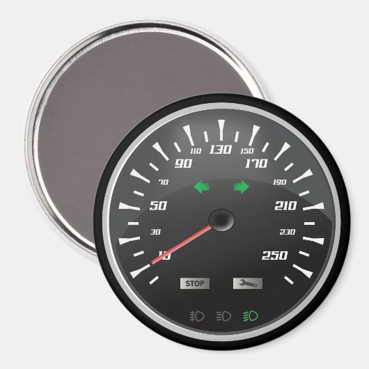 Aimant Speedometer pour Geeks Nerd (Recto/Verso)