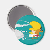 Aimant SPEEDY GONZALES™ s'exécute en couleur (Recto/Verso)