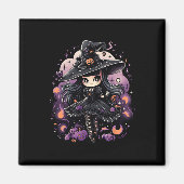 Aimant Spellbound Spirits Halloween Witch Art (Devant)