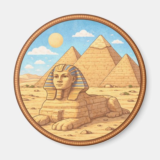 Aimant Sphinx d'Égypte (Devant)