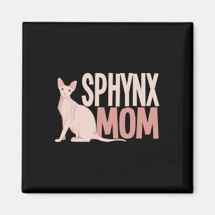 Aimant Sphynx Maman Chat Sphinx Chat sans cheveux Proprié