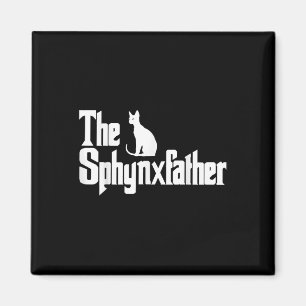 Aimant Sphynxfather Funny Chat Papa Chemise Hommes Sphynx