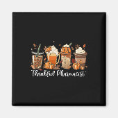 Aimant Spice Latte Fall Café Lover Thankful Pharmacist (Devant)