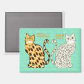 Aimant Spicey & Bashful Kitty (Recto/Verso)