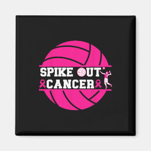 Aimant Spike Out Cancer Volleyll Joueur du cancer du sein