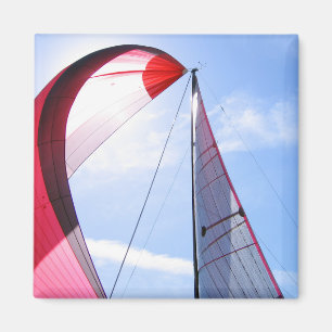 Aimant Spinnaker rouge avec Sun
