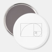 Aimant Spiral de Fibonacci (Recto/Verso)