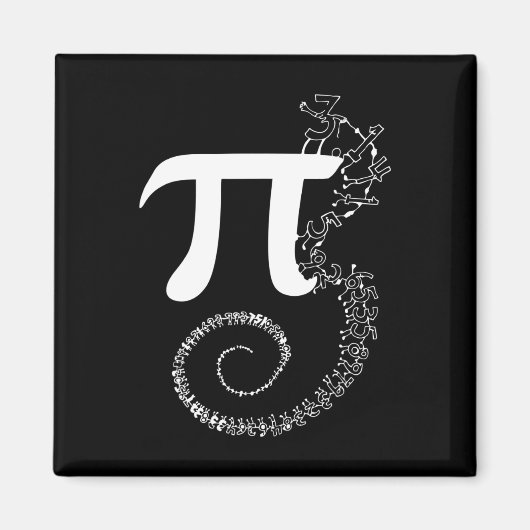 Aimant Spiral Pi Math Funny Pi Day 3.14 Math Equation Gif (Devant)