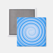 Aimant Spirale blanche et bleue (Recto/Verso)