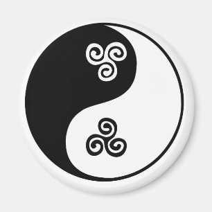 Aimant Spirale celtique de Yin Yang tri