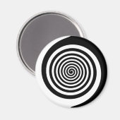 Aimant Spirale hypnotique noire et blanche (Recto/Verso)