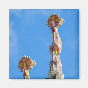 Aimant Spires de La Sagrada Familia à Barcelone, Espagne