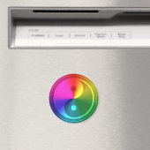 Aimant Spirituel Yin Yang - Rainbow Design (In Situ (Lave-vaisselle))