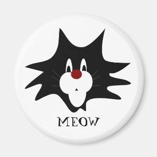 Aimant Splat de chat noir