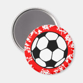 Aimant splat de football. (Recto/Verso)