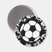 Aimant splat de football. (Recto/Verso)