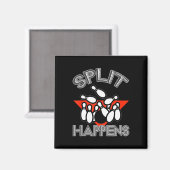 Aimant Split Happings Bowling Shirt Funny Spare Ball Team (Recto/Verso)