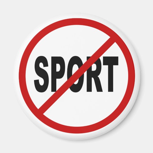 Aimant Sports de haine /Aucun sport autorisé Signet (Devant)