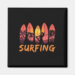 Aimant Sports de surf sur l'océan - Planche de surf Vague