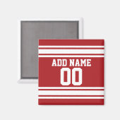 Aimant Sports Jersey with Your Name and Number (Recto/Verso)