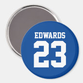 Aimant Sports personnalisés numérotés avec le nom (Recto/Verso)