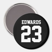 Aimant Sports personnalisés numérotés avec le nom (Recto/Verso)