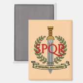 Aimant  SPQR Gladius - Senatus Populusque Romanus  (Recto/Verso)