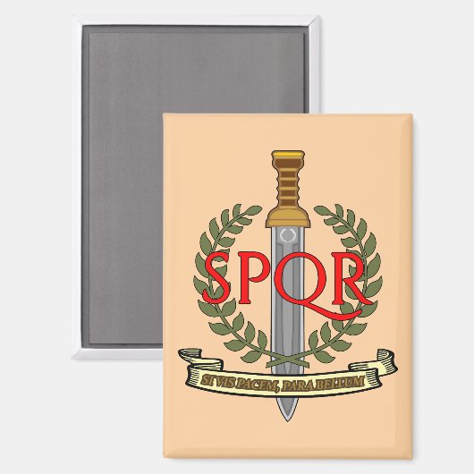 Aimant SPQR Gladius - Senatus Populusque Romanus (Recto/Verso)