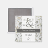 Aimant Sprigs Floraux Simple Moderne Élégant Inspiritisme (Recto/Verso)