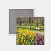 Aimant Spring Season Flower Garden (Recto/Verso)