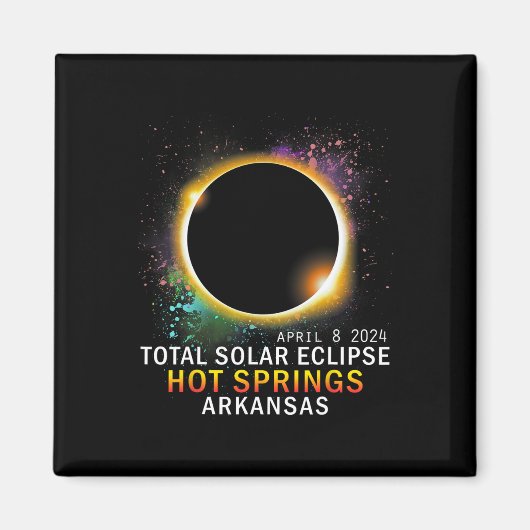 Aimant Springs Arkansas Total Éclipse Solaire 8 avril 202 (Devant)