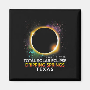 Aimant Springs Texas Totalité Total Solaire Eclipse 2024