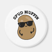 Aimant Spud Muffin Cute Potato Pun (Devant)