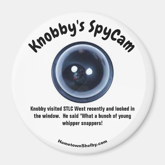 Aimant SpyCam STLC West Fun Refrigerator de Knobby (Devant)