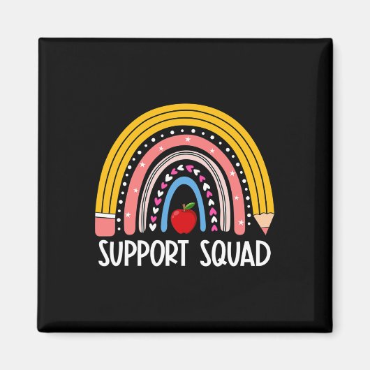 Aimant Squad Rainbow Retour À L'Équipe D'Enseignants De S (Devant)