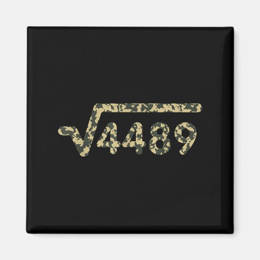 Aimant Square Root 4489 Slang Math Teacher Six Seven 6 7 (Devant)