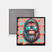 Aimant Squatch Rétro Vintage Style Comic Pop Art (Recto/Verso)