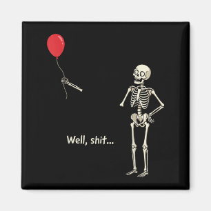 Aimant Squelette a perdu un ballon truc squelette drôle