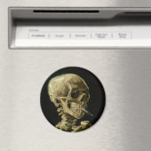 Aimant Squelette avec une cigarette allumée de Vincent Va (In Situ (Lave-vaisselle))