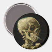 Aimant Squelette avec une cigarette allumée de Vincent Va (Recto/Verso)