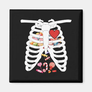 Aimant Squelette Cage Thoracique Radiographie Bonbons Drô