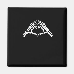 Aimant Squelette Coeur Et Main Signal