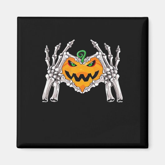 Aimant Squelette Coeur main Signale Costume os (Devant)