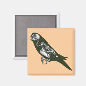 Aimant Squelette de Budgie (Recto/Verso)